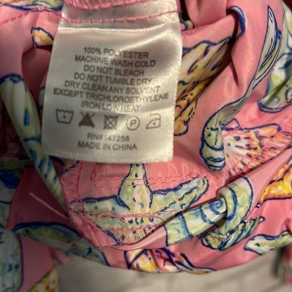 SIMPLY Southern Pink Shell Print Windbreaker Size Medium Beach Ocean Boat - Picture 5 of 6